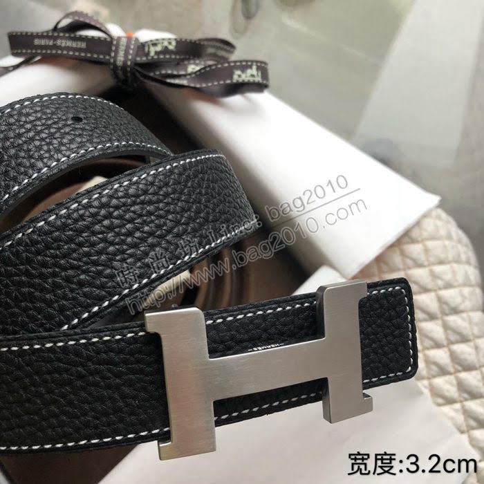 HERMES皮帶 男款 四角扣 雙面原版皮 愛馬仕男士腰帶  hgh1875